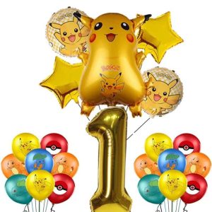 Décorations d’anniversaire Pokémon pour enfants