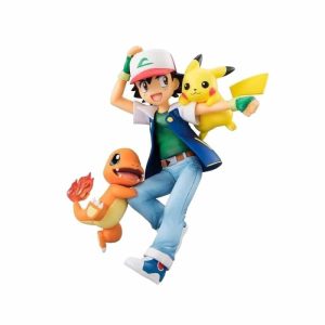 Figurine Pokémon  Pikachu et Salameche avec Sacha