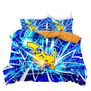 Housse de Couette Pokémon Pikachu Attaque Éclair