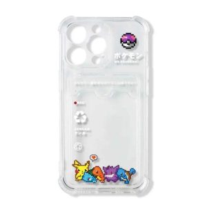 Coque iPhone Avec Porte Carte Pokémon