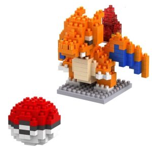 Blocs de Construction Pokémon Dracaufeu Et Pokéball