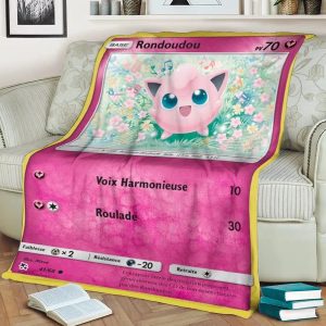 Plaid Carte Pokémon Rondoudou