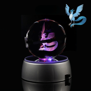 Pokéball Lumineuse en Cristal Pokémon Artikodin