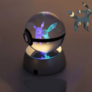 Pokéball Lumineuse en Cristal Pokémon Noctali
