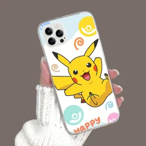 Coque iPhone Pikachu Heureux