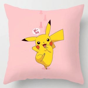 Coussin Pokemon Pikachu Rose