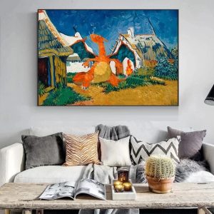 Tableau Dracaufeu – Trois Cottages Blancs