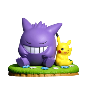 Figurine Pikachu et Ectoplasma
