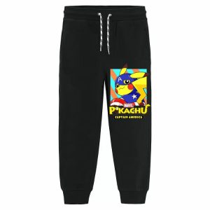 Jogging Pikachu x Captain America